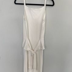 Never Worn Helmut Lang White Maxi Dress With Tie At Waist. Size M. Very Comfortable. Brand New With Tags. White Summer Midi Dress With Tie Waist, White Midi Dress With Tie Waist For Summer, Sleeveless Tie Waist Dress For Brunch, White Tie Waist Midi Dress For Brunch, Fitted Maxi Dress With Tie Waist For Daywear, Spring Workwear Midi Dress With Tie Back, White Midi Dress With Tie Waist, White Maxi Dress With Tie Waist For Brunch, White Midi Length Dress With Tie Waist