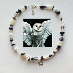 Deftones inspired necklace * Handmade :) #deftones... - Depop Deftones Necklace, Deftones Bracelet, Depop Jewelry, Bracelet Grunge, Grunge Fairy, Diamond Eyes, Inspired Necklace