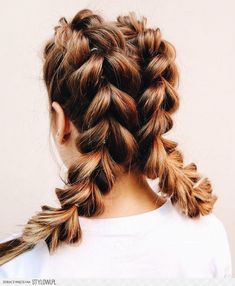 Trendy We Fryzurach, Pig Tails, Pull Through Braid, Good Hair Day, Pull Through, Braids For Short Hair, Makati, Hair Dos, Gorgeous Hair