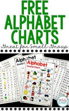 three free alphabet worksheets for small groups