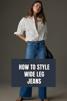 #fashion #fashionista #fashionable #fashiongoals #fashioninspiration #fashionideas #jeans #widepants #widelegdenim #jeanstrend #widelegjeans #wear #dresstoimpress #outfits #outfitstyle Wide Jeans Outfit, Wide Leg Black Jeans, Wardrobe Checklist, Wide Leg Pants Jeans, Mango Clothing, Capsule Wardrobe Checklist