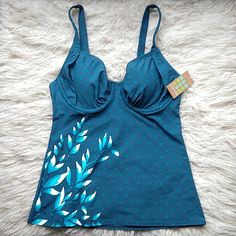 Gorgeous, Quality Swim Top By Title Nine In Size 34c New With Tags, Perfect Condition Blue Tankini, Modest Swim, Striped Tankini, Title Nine, Womens Tankini, Tankini Swimsuit Top, Tankini Swim Tops, Swim Tankini, Tankini Swimsuits