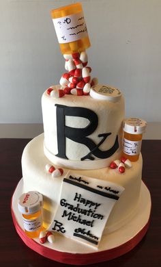 Doctor Retirement Party Decorations, Pharmacist Cake Ideas, Pharmacist Graduation Party