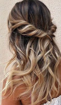 Glamorous Wedding Hair, Wedding Hair Half, Boho Hairstyle, Hairstyles Straight, Hairstyles Homecoming, Hair Prom, Hair Homecoming