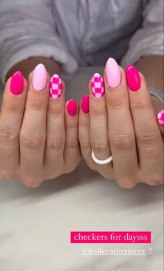 Hot Pink Quick-Dry Nail Polish,(0.35fl.oz-10.5ml) Long Lasting Nail Polish No Uv Light,,,, Teen Nails, Checkered Nails, Western Nails, Nails Yellow, Red Valentine, Short Acrylic Nails Designs