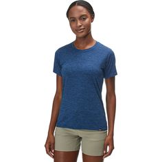 Patagonia Capilene Cool Daily Short-Sleeve Shirt - Women's | Backcountry.com Breathable Tops For Summer Outdoor Activities, Casual Go-dry Tops For Hiking, Summer Moisture-wicking Tops, Patagonia Crew Neck Tops For Outdoor Activities, Patagonia Casual Outdoor Tops, Patagonia Casual Tops For Outdoor, Casual Patagonia Tops For Outdoor, Patagonia Blue Tops For Outdoor Activities, Patagonia Short Sleeve Tops For Summer