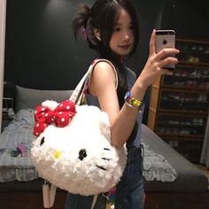 Top Seller for Hello Kitty Furry Shoulder Bag Large Capacity Women Shopping Tote Crossbody Bag, Women's Bags Handbags Korea Tips, Art Sanrio, Hello Kitty Handbags, Kawaii Bag, Club Decor, Hello Kitty Bag, Kitty Plush, Custom Bouquet, Travel Japan