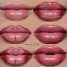 Busted Lip Makeup, Conclear Makeup Placement, Lip Color For Olive Skin, Valentines Makeup Looks Simple, Cute Makeup Looks Natural, Makeup Bibir, Full Lips Makeup, Lip Makeup Tutorial, How To Do Makeup