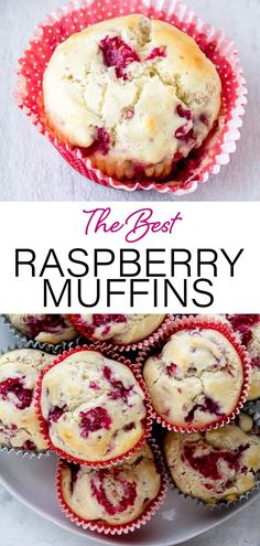 the best raspberry muffins are made with only three ingredients