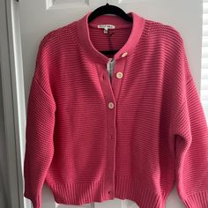 Nwt Pink Cardigan Alex Mill Size Xl 135.00 Alex Mill, Cardigan Pink, Pink Cardigan, Sweaters & Cardigans, Sweater Cardigan, Sweaters For Women, Pink, Women Shopping, Color