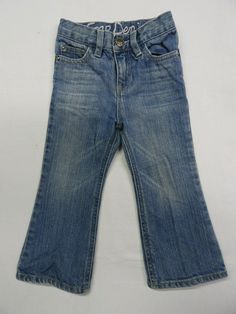 You are bidding on  --- Baby Gap, Gap Denim, Girls Jeans - Toddler 2 yr. - Flared Leg  13 in. inseam - 9 in. across waist Medium Blue Wash EUC - Excellent Pre-Owned See the photo of the actual item you will receive. Comes from a very clean, loving, no-pet, non-smoking home. Buyer pays for $4.25 First Class shipping within the US. No International Thank You... Gap Denim, Baby Gap, Girls Jeans, Medium Blue, Flare Jeans, Levi Jeans, Mom Jeans, Gap, Pet