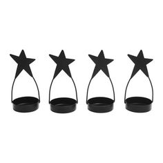 three stars are placed on top of each other