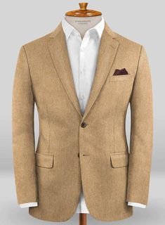 There's nothing like the feeling of baby-fine cashmere against bare skin. Crafted from pure cashmere, our Colombo Tan Cashmere Jacket is a cut from Colombo Royal Cashmere, world's top producer of cashmere fabric, with a tan hue that exudes a calm and relaxing vibe. The jacket is a perfect pick for business meetings and casual occasions alike, simply team it up with a well-pressed white shirt, maroon pocket square and brown monk strap shoes. 
 
 Look Includes  Colombo Tan Cashmere Fabric  Two But