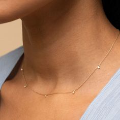 Dainty Gold Necklace With Diamond, Casual Diamond Necklace, Hold Necklaces, Floating Diamond Necklace, Gold Pendants, Jewelry Tags, Gold Diamond Necklace, 14k Gold Necklace, Station Necklace