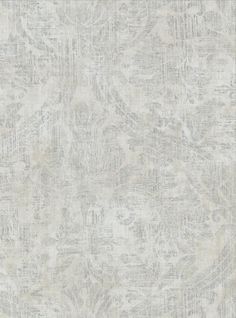 a white and gray wallpaper with an intricate design on it's surface,