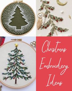 cross stitch christmas embroidery ideas for beginners