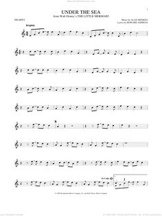 under the sea sheet music for guitar