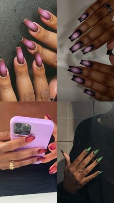 Aura Nails On Dark Skin, Nails Amber Color, Black And Orange Aura Nails, Black Amber Nails, Aura Nails Brown, Brown Aura Nails, Nails For Brown Skin, Brown Aura, Nails On Brown Skin