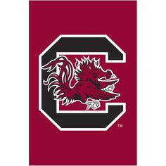 the south carolina state university logo on a maroon background