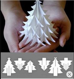 Crafting Paper Ideas, Xmas Paper Crafts, Diy Christmas Tree Paper, Paper Tree Decorations, Christmas Paper Tree, Diy Paper Tree, Paper Xmas Tree, Paper Tree Craft, Paper Craft Christmas