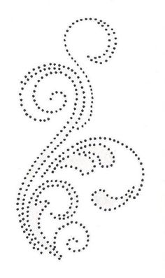 a cross stitch pattern with swirls and dots