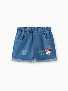 Disney Mickey and Friends Toddler Girl /Toddler Boy printed denim shorts Only $18.99 - PatPat US Mobile Toddler Bottoms, Toddler Pants, Girl Toddler, Halloween News, Printed Denim, Mickey And Friends, Easy Wear, Disney Mickey, Toddler Boys