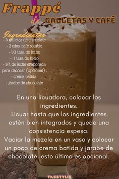 a poster with the words frappe y gautetass y cafe on it