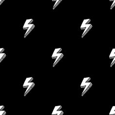 Black and White Lightning Bolt self - adhesive Wallpaper - Modern and Minimalistic - The Rug Decor Tom Wallpaper, Black And White Lightning, White Lightning, Natural Stone Pavers, Kitchen Backsplashes, Concrete Look Tile, Lightning Bolts, Bedroom Walls, Stone Look Tile