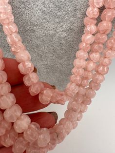 Pink pumpkin Beads Only Neckalce no earringsColor : GoldenSize : Necklace Length : 24 Inches Approx; 925 CtStones : Cherry Quartz Coral Jewelry With Polished Round Beads, Elegant 8mm Round Beads For Gems And Cabochons, Elegant 8mm Round Beads For Jewelry Making, Pink Rondelle Polished Beads Jewelry, Pink Rondelle Jewelry With Polished Beads, Pink Polished Rondelle Beads Jewelry, Coral Faceted Beads Jewelry As Gift, Coral Faceted Beads Jewelry For Gifts, Coral Jewelry With Natural Round Beads