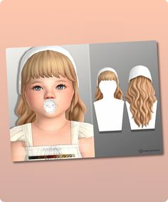 Sims 4 Hairstyle CC: Cute AMY Hair for Toddlers by MSQSIMS 4 Hairstyles, Female Hairstyles, Model Nails, Sims Hair, Best Sims, Hair Food, Family Fashion, Beautiful Boots, Sims 4 Custom Content