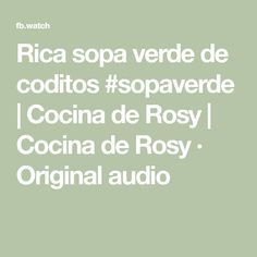 the words rico sopa verde de cogitos sopaverde, i