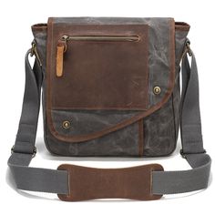 Men Anti Theft Travel Crossbody Bags Vintage Style Leather Sling Bag For Women Waxed Canvas Waterproof Crossbody Shoulder Bag [23y 9m 5d] Leather Shoulder Bag With Anti-theft Pocket For Outdoor, Outdoor Leather Shoulder Bag With Anti-theft Pocket, Outdoor Leather Bag With Anti-theft Pocket, Durable Gray Casual Bag, Gray Shoulder Bag With Cell Phone Pocket For Outdoor, Gray Outdoor Shoulder Bag With Cell Phone Pocket, Outdoor Gray Shoulder Bag With Cell Phone Pocket, Casual Durable Gray Bag, Casual Gray Durable Bag