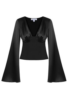 Long-sleeve corset-type top combined from silk and responsible wool. Fitted. Deep V-neck. Flared sleeves. Decor stitching. Side zipper fastening. Lined. Color: black Shell: 100% Silk; 44% Wool, 54% Polyester, 2% Elastane Lining: 100% Polyester Made in Georgia Coat Shoes, Party Fits, Deep V, Knitwear Tops, Side Zipper, Corset Top, Flared Sleeves, Summer Sale, Jacket Dress