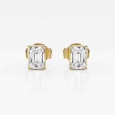 There's nothing more versatile than a pair of classic stud earrings. We love these princess cut lab grown diamond studs for every occasion, be it zoom meetings, brunch with friends or quiet evening dinner with your beau. Pick the size and color best suited to your ears in the color of gold that you fancy. Quiet Evening, Evening Dinner, Jewellery Box Making, Emerald Color, Perfect Engagement Ring, Diamond Solitaire, Diamond Studs, Princess Cut, Emerald Cut