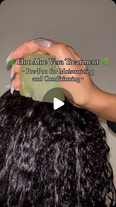 ricewatergirl™ LLC on Instagram: "🌿Hot Aloe Vera Pre-Poo Treatment🌿  What is a pre-poo? ✨Treating or prepping your hair prior to shampooing. This helps keep the hair hydrated and protected.💚  Which pre-poo treatment is right for your hair? ✨A pre-poo can be done with oil, a mask, or treatments such as aloe vera which can help moisturize and condition.  🚨It is important to clean the aloe latex out first because it may cause itchiness or irritation.⬆️  💚If your hair is dry, you are experiencing dandruff or itchy scalp, or have product build up, aloe vera is an excellent pre-poo!⬆️  🌿How to Make/Use: ✨Trim the aloe vera, slice into squares, submerge the pieces into water for at least 45 minutes to 1 hour  ✨Added the pieces to a pot of water on medium low heat to warm up the gel. Warming Dry Scalp Black Women, Pre Poo Natural Hair Recipes Diy, Aloe Vera Pre Poo Natural Hair, How To Use Aloe Vera For Hair, Pre Poo Natural Hair Recipes, Aloe Vera On Hair, Prepoo Natural Hair, How To Take Care Of Your Hair, Hair Mask With Aloe Vera