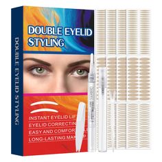 PRICES MAY VARY. 【3 DIFFERENT SIZES】- The product comes with 3 different sizes of eye strips for hooded eyes, 1 double eyelid cream, 1 fork bar, 1 tweezer, and 1 spray bottle, which is good for your daily use and replacement. Different sizes of eye lid lifters can bring different widths of eyelids, which can meet your long-term needs. 【INSTANT EYELID LIFTING EFFECT 】The beauty secret tool for bigger and wide-opened eyes. Try this easy to use strips by for eyelid lift without surgery. perfect for Mono Eyelid, Eyelid Cream, Face Lift Tape, Monolid Makeup, Hooded Eyelids, Droopy Eyelids, Eyelid Lift, Double Eyelid Tape, Eyelid Tape