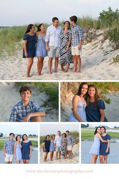 a group of people standing on top of a beach next to the ocean and sand