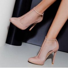 Pumps , Free Shipping to Worldwide | FSJ Chic Fitted T-strap Heels, Fitted T-strap Heels With Heel Strap, Elegant T-strap Heels With Heel Loop, Sperry Shoes For Women, Sepatu Pump, High Heels Classy, Shoe Sketches, Chunky Heel Ankle Boots, T Strap Heels