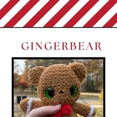 addie!! on Instagram: "Gingerbear timeee 🍾😮‍💨🎄 Thank you for everyone who helped make this pattern perfect! Stay tuned for a tester appreciation to see the cutie bears my testers made! Also sorry for being SO inactive ahhah I’ll be better I promise  Tags 🏷️  #crochet #crochetaddict #crochetlove #crochetersofinstagram #crochetinspiration #crochetlover #crocheted #crochetedwithlove #crochetpattern #freepatternsamigurumi #freepatternsamigurumi #freeamigurumipatterns #freecrochetpatterns #christmas #christmascrochet #christmascrocheting #crochetchristmas #crocheter #crocheteveryday" Instagram Pattern, Fall Crochet, Crocheted Items, Crochet Lovers, Crochet Free, Crochet Christmas, Bettering Myself