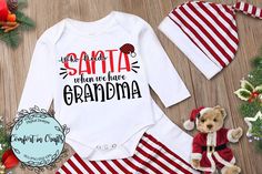 Grandma Svg, Holiday Baby, Diy Cricut, Mrs Claus, Digital Cut File, Printable Designs, Dxf Files, Christmas Baby, Christmas Svg