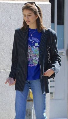 90s Street Style, Model Outfit, Suit Style