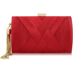 Tassel Clutch Party For Women Red Elegant Designpremium Satin Material With Delicate Fringe Gives You A Noble Style. Larger Capacity6.88*3.14*4.33inches(L*W*H). Enough Space For Daily Necessities Such As Credit Cards, Car Keys, Mobile Phones Of Any Size (For Iphone 13 Pro), Lipsticks, Etc. 4-In-1 Styleeach Evening Bag Comes With A 47.25" Long Chain And A 15.7" Short Chainyou Can Change Between Different Styles Of Evening Bag,Clutch,Shoulder Bag Or Crossbody Bag. Chain Upgradewe Have Improved The Purse For Bride, Fabric Clutch Purse, Wedding Clutch Purse, Fabric Clutch, Crystal Handbag, Elegant Clutch, Clutch Pattern, Clutch Bag Wedding, Night Out Party