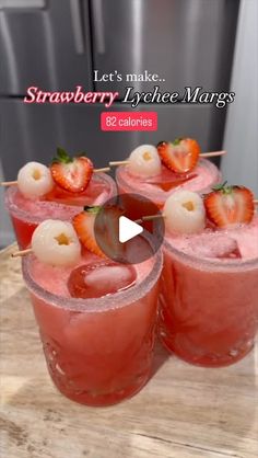 Jarrod Rickard on Instagram: "Let’s make this low calorie Strawberry Lychee Margs 🍓🍸

Recipe/ingredients: 
In your blender add 
1 strawberry (7 calories) 
1 lychee with 30mls or 1oz (10 calories)
30mls or 1oz low sugar Berry Juice (1 calorie) give it a blend and set aside 
Grab your shaker & add plenty of ice with 
30mls or 1oz Tequila (approx 60 calories) 
15mls or 0.5oz Fresh Lime Juice (4 calories) 
Then add back your strawberry and lychee blend & shake 
Strain into a glass with fresh ice. Garnish with strawberry and lychees 

Total - 82 calories

Mocktail Recipe: 
Recipe/ingredients: 
In your blender add 
1 strawberry (7 calories) 
1 lychee with 30mls or 1oz (10 calories)
30mls or 1oz low sugar Berry Juice (1 calorie) give it a blend and set aside 
Grab your shaker & add plenty of ic Berry Juice, Mocktail Recipe, Recipe Ingredients, Fresh Lime, Low Sugar, Lime Juice, Low Calorie, Cocktail Recipes, Happy Hour