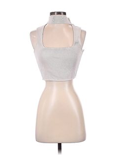 Zara Sleeveless Top Size: Small Silver Tops - used. No Fabric Content, Halter, | Zara Sleeveless Top Silver Halter Tops - Used - Size Small Elegant Cheap Zara Crop Top, Cheap Zara Ruffled Tops, Zara Sleeveless Top, Halter Tops, Silver Tops, Halter Top, Sleeveless Top, Women Handbags, Zara