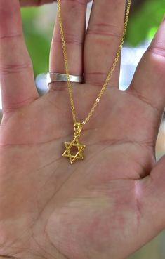 Gold Jewish Star Necklace, Star of David, 18K Gold Necklace, Judaica Jewelry, Judaica Jewelry, Gift for Woman, Gift for Man by Yossikabbalahjewlry on Etsy Bible Jewelry, Jewish Star Necklace, Star Of David Necklace, Spiritual Necklace, Judaica Jewelry, Layered Pearl Necklace, Jewish Star, Necklace Star, Fancy Jewellery Designs