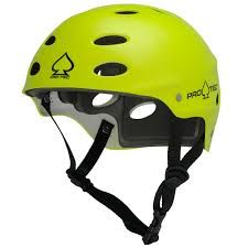 an image of a helmet that is yellow and has black dots on the side,