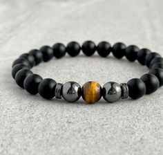 Onyx Bracelets For Men, Beads Bracelet Design For Men, Men’s Beaded Bracelet, Shambala Bracelet, Men Stone Bracelet, Dad Bracelet, Hope Diamond, Boys Bracelets, Bracelets For Boyfriend