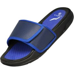 Norty Mens Slides Sandal Sport Open Toe Slip On, Perfect for the beach, shower, athletics or staying home and just lounging, A variety of colors, prints and styles to choose from, Find the perfect comfortable sandals for your feet, Made in China, #41862 Size: 8.  Color: Blue.  Gender: male.  Age Group: adult. Mens Slides Sandals, Shower Sandals, Mens Slide Sandals, Beach Shower, Mens Slides, Summer Flip Flops, Footbed Sandals, Slides Sandals, Comfortable Sandals