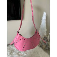 Brand New. As Pictured. Bag Dimensions L 11.5 X H 6 In X W 2.5 In Pink Shoulder Bag, Bags Pink, Brand Bags, Branded Bags, No Brand, Pink Bag, Pink Red, Shoulder Bags, Bag Lady