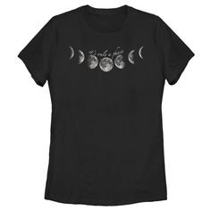 Elevate your wardrobe with the Lost Gods Women's 'It's Only a Phase' T-Shirt. This chic black tee captures the essence of contemporary trends with its eye-catching graphic that's perfect for any casual occasion.

- Material: High-quality fabric for lasting comfort
- Size: Medium
- Color: Black
- Gender: Female
- Age Group: Adult

Ideal for everything from morning workouts to casual outings, this t-shirt combines comfort with style, ensuring you look great while feeling relaxed. Its versatile des The Moon Cycle, Fancy Lettering, Bleach Shirt, Graphic Styles, Moon Cycle, Graphic Tee Design, Graphic Apparel, Comfort Color, Graphic Tees Women